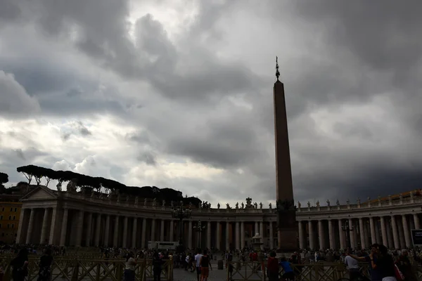 Piazza San Pietro Obelisco Piazza San Pietro Citt Del Vaticano — Stock Fotó