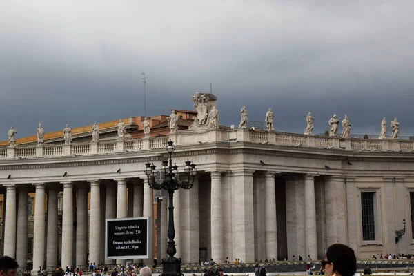 Piazza San Pietro Obelisco Piazza San Pietro Citt Del Vaticano — Stock Photo, Image