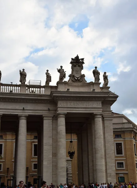 Piazza San Pietro Obelisco Piazza San Pietro Citt Del Vaticano — Fotografia de Stock