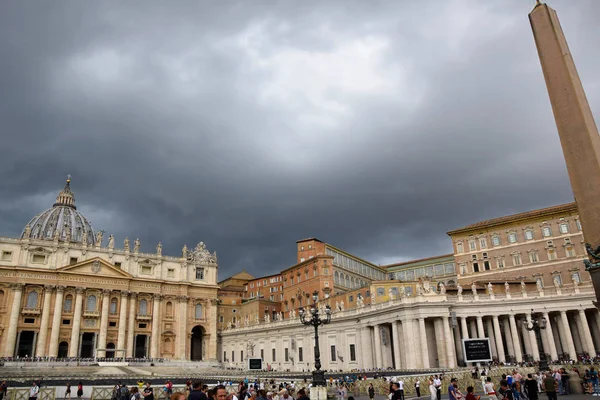 Piazza San Pietro Obelisco Piazza San Pietro Citt Del Vaticano — Stock Fotó