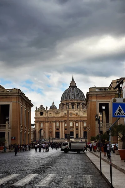 Piazza San Pietro Obelisco Piazza San Pietro Citt Del Vaticano — Stock Fotó