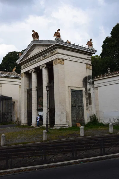 Entrance Villa Borghese Propilei Neoclassici Rome Italy — Stock Photo, Image