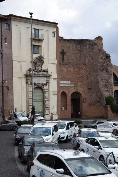 Basílica Santa Maria Degli Angeli Dei Martiri Fontana Delle Naiadi — Fotografia de Stock