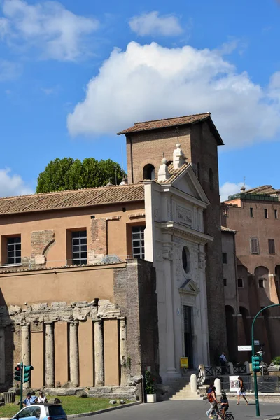 Foro Olitorio Teatro Marcellus Piazza Della Bocca Della Verit Cidade — Fotografia de Stock