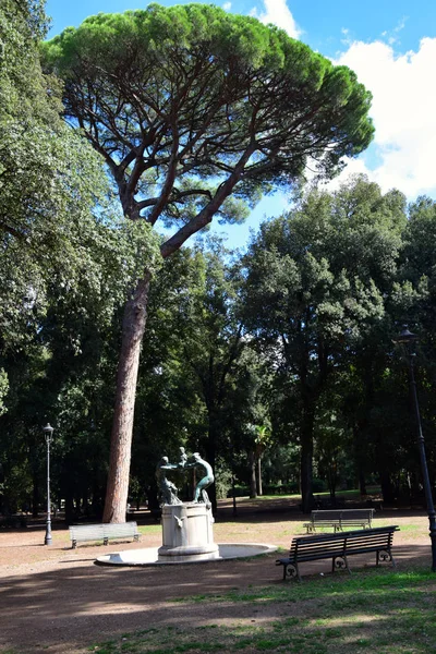 Fonte Gaia Villa Borghese Park Cidade Roma Itália — Fotografia de Stock