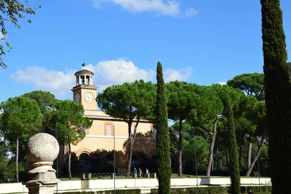 Casina Dell Orologio Piazza Siena Nel Parco Villa Borghese Nella — Foto Stock