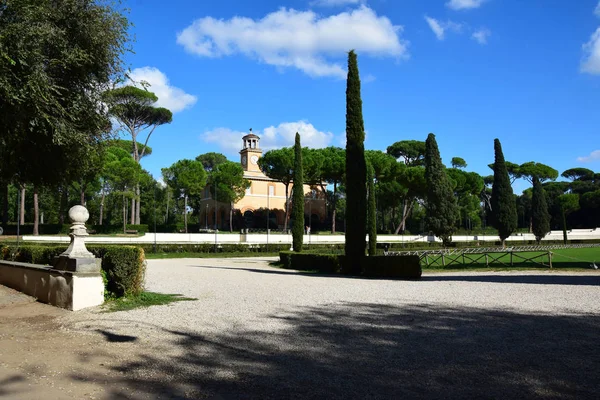 Casina Dell Orologio Και Piazza Siena Στο Πάρκο Villa Borghese — Φωτογραφία Αρχείου