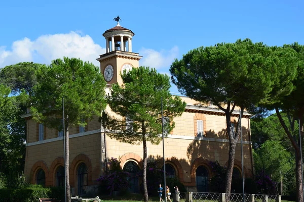 Casina Dell Orologio Piazza Siena Nel Parco Villa Borghese Nella — Foto Stock