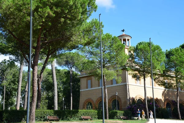 Roma Talya Daki Villa Borghese Parkı Nda Casina Dell Orologio — Stok fotoğraf