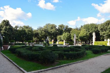 Borghese Galerisi ve Müzesi - İtalya 'nın Roma kentindeki Villa Borghese Parkı' ndaki Bahçe