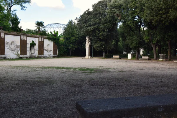 Prospettiva Del Teatro Villa Borghese Park Στην Πόλη Της Ρώμης — Φωτογραφία Αρχείου