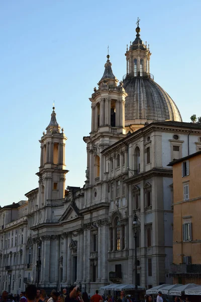 Chiesa Santagnese Agone Piazza Navona Cidade Roma Itália — Fotografia de Stock