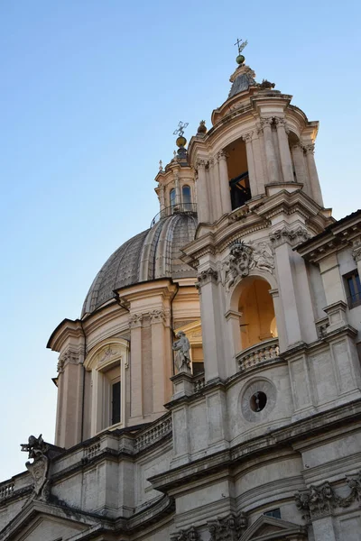 Chiesa Santagnese Agone Piazza Navona Cidade Roma Itália — Fotografia de Stock