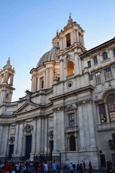 Chiesa Santagnese Agone Piazza Navona Cidade Roma Itália — Fotografia de Stock