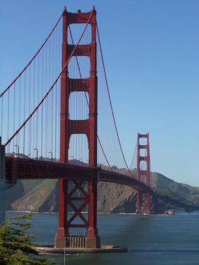 San Francisco, Kaliforniya 'daki Golden Gate Köprüsü Panoraması