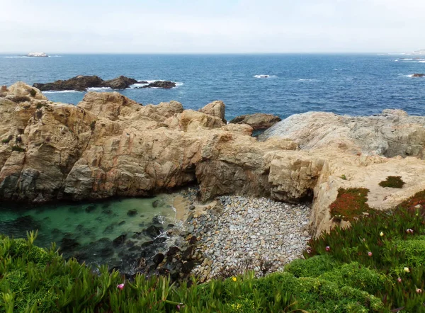 California Coastline Its High Jagged Cliffs Road Trip Highway Discovery — Stock Photo, Image