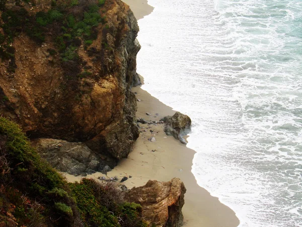 California Coastline Its High Jagged Cliffs Road Trip Highway Discovery — Stock Photo, Image