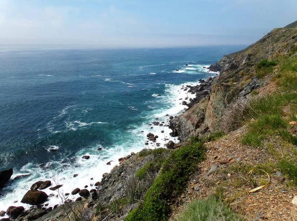 California Coastline Its High Jagged Cliffs Road Trip Highway Discovery — Stock Photo, Image