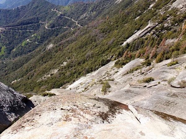 Vista Moro Rock Sulle Valli Del Parco Nazionale Della Sequoia — Foto Stock