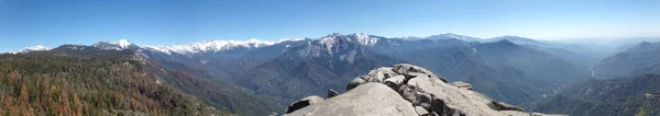 Vista Moro Rock Sequoia National Park Vales Encostas — Fotografia de Stock