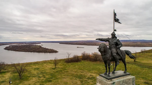 stock image the monument to the founder of the city - the Bulgar Emir Ibragim bin Mukhammad