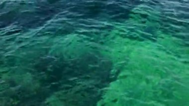 Water surface clean texture background. Blue sea water texture calm and peaceful background