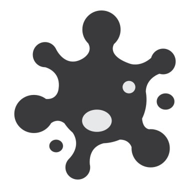 Resme göre beyaz arkaplan üzerine virüs simgesi