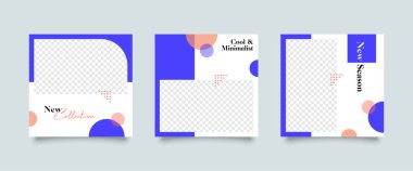 Özgün Eşsiz Düzenlenebilir Modern Sosyal Medya Şablonunu slaytlar. Herkes bu Tasarım Kolaylığını kullanabilir. Sosyal medya için tanıtım web pankartı. Zarif satış ve indirim tanıtımı - Vektör.