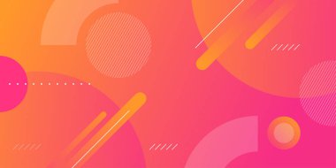 Abstrac Gradientt Yaratıcı Geometrik Duvar Kağıdı arka planı. Moda eğrisi şekilleri bileşimi