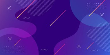 Abstrac Gradientt Yaratıcı Geometrik Duvar Kağıdı arka planı. Moda eğrisi şekilleri bileşimi