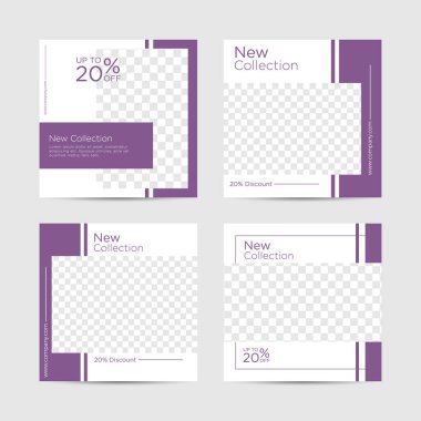 Düzenlenebilir basit sosyal medya afiş şablonu, sosyal medyada kullanımı kolay, temiz tasarım. Herkes kolayca kullanabilir..