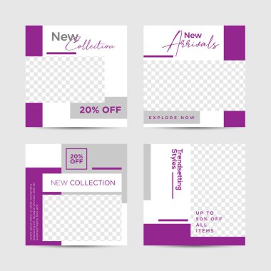 Düzenlenebilir basit sosyal medya afiş şablonu, sosyal medyada kullanımı kolay, temiz tasarım. Herkes kolayca kullanabilir..