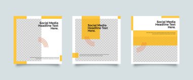 Modern trend seti fikri kapsıyor. Düzenlenebilir basit bilgi pankartı dükkanı. Uygulama için slaytlar, sosyal medya paketi için web tasarımı dijital tarzı. Kare seçilmiş güzellik direkleri, broşür tasarımı. Tanıtım.