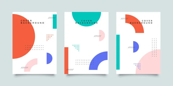 Covers Minimal Design Cool Geometric Backgrounds Your Design Applicable Banners — 图库矢量图片