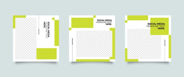 Editable Post Template Social Media Post Banners Digital Marketing Promotion — Stok Vektör
