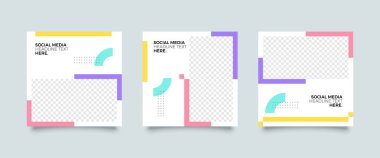 Modern trend seti fikri kapsıyor. Düzenlenebilir basit bilgi pankartı dükkanı. Uygulama için slaytlar, sosyal medya paketi için web tasarımı dijital tarzı. Kare seçilmiş güzellik direkleri, broşür tasarımı. Tanıtım.