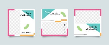 Modern trend seti fikri kapsıyor. Düzenlenebilir basit bilgi pankartı dükkanı. Uygulama için slaytlar, sosyal medya paketi için web tasarımı dijital tarzı. Kare seçilmiş güzellik direkleri, broşür tasarımı. Tanıtım.