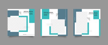 Slides abstract Unique Editable modern Social Media banner Template.  Vector.