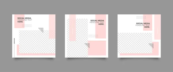 Set Modernas Portadas Moda Idea Tienda Banners Información Simple Editable — Archivo Imágenes Vectoriales