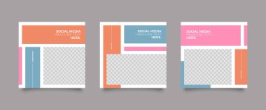 Modern trend seti fikri kapsıyor. Düzenlenebilir basit bilgi pankartı dükkanı. Uygulama için slaytlar, sosyal medya paketi için web tasarımı dijital tarzı. Kare seçilmiş güzellik direkleri, broşür tasarımı. Tanıtım.