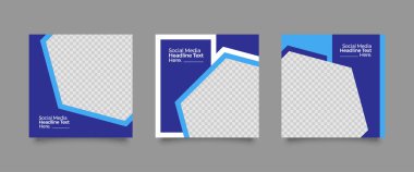 Dijital Pazarlama için Düzenlenebilir Posta Şablonu Sosyal Medya Afişleri. Brand Moda 'nın tanıtımı. Hikayeler. Akıyor. Vektör İllüstrasyonu