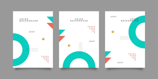 Couvertures Avec Design Minimal Cool Memphis Milieux Géométriques Pour Votre — Image vectorielle