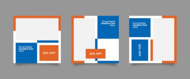 Minimum tasarım arka plan vektör çizimi. Sosyal medya paylaşımı, hikayeler, hikaye, broşür, kitap dergisi için düzenlenebilir kare geometrik şekil afişi