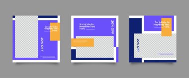 Dijital Pazarlama için Düzenlenebilir Posta Şablonu Sosyal Medya Afişleri. Brand Moda 'nın tanıtımı. Hikayeler. Akıyor. Vektör İllüstrasyonu - Vektör