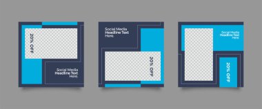 Soyut Eşsiz Düzenlenebilir Modern Sosyal Medya Sancak Şablonunu slaytlar. Herkes bu Tasarımı kolaylıkla kullanabilir. Sosyal medya için tanıtım web afişi. Zarif satış ve indirim tanıtımı - Vektör.