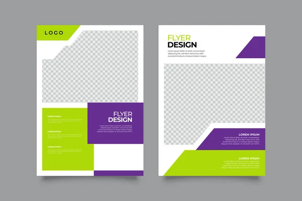 Corporate Creative Business Flyer Brochure Design Size Template Creative Leaflet — Stock Vector