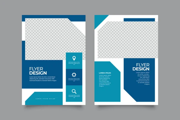 Корпоративный Дизайн Брошюры Creative Business Flyer Шаблон Формата Креативная Листовка — стоковый вектор