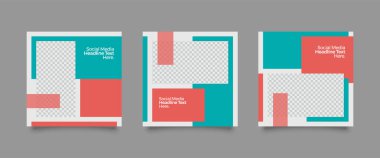 Sosyal medya posta şablonu için modern promosyon kare web pankartı. Dijital pazarlama için kaliteli satış ve indirimli tanıtım arkaplanları