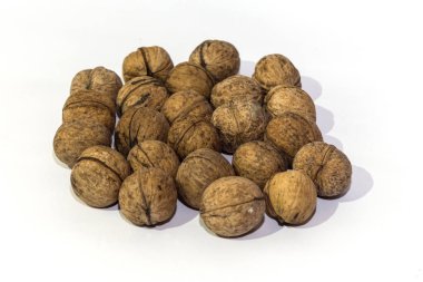 beyaz arkaplanda ceviz