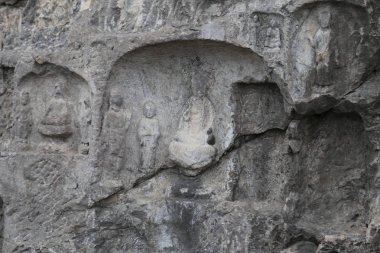 Luoyang, Çin için Buda'nın taş oymalar